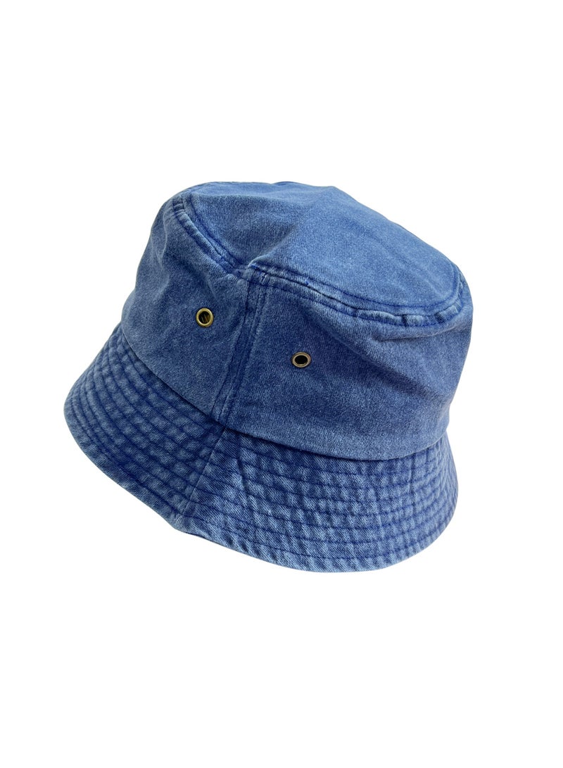 Generic Washed fisherman's hat Denim sun hat Outdoor sunscreen spray basin hat Fashion travel hat  - Image 4