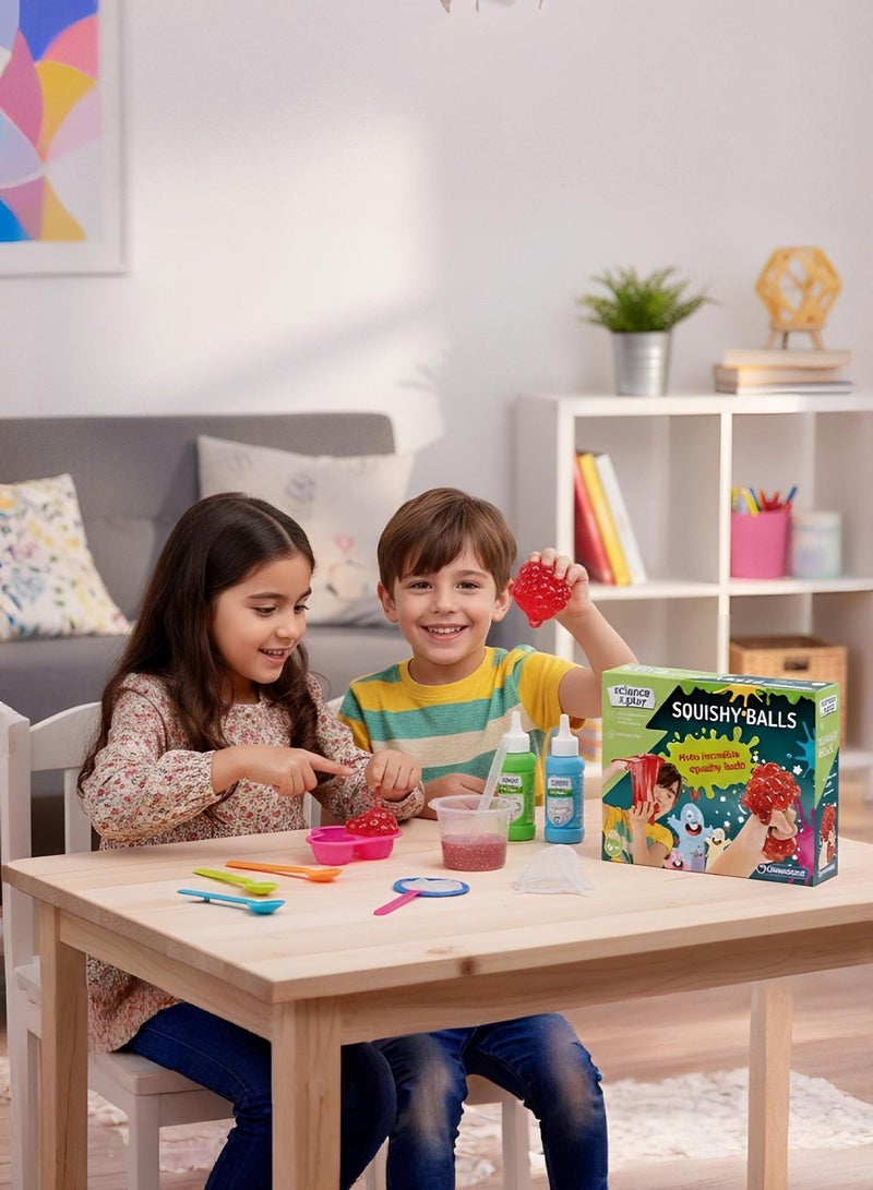 كلمينتوني مجموعة كرات كليمنتوني ساينس آند بلاي الإسفنجية - اصنع كرات الضغط بنفسك للأطفال - مجموعة سلايم اصنعها بنفسك - للأعمار من 8 سنوات فما فوق - Image 3