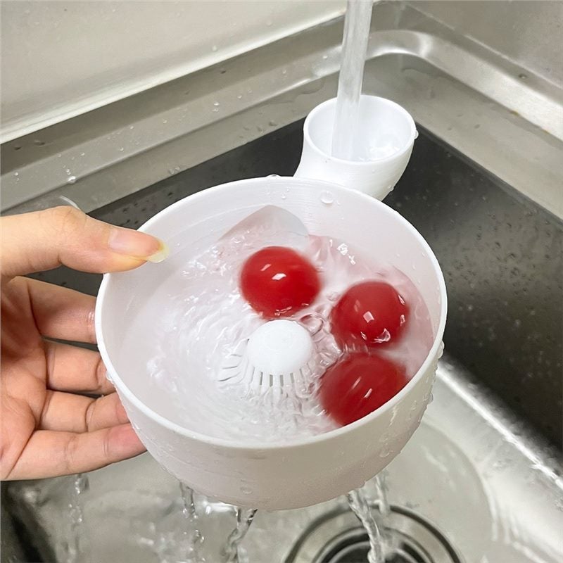 Automatic Fruit & Vegetable Cleaning Utensil: 17 * 13 * 7.2cm 130g White - Portable Produce Cleaner for Home Kitchen Use - Image 3