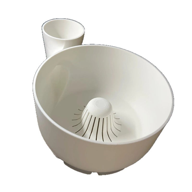 Automatic Fruit & Vegetable Cleaning Utensil: 17 * 13 * 7.2cm 130g White - Portable Produce Cleaner for Home Kitchen Use - Image 1