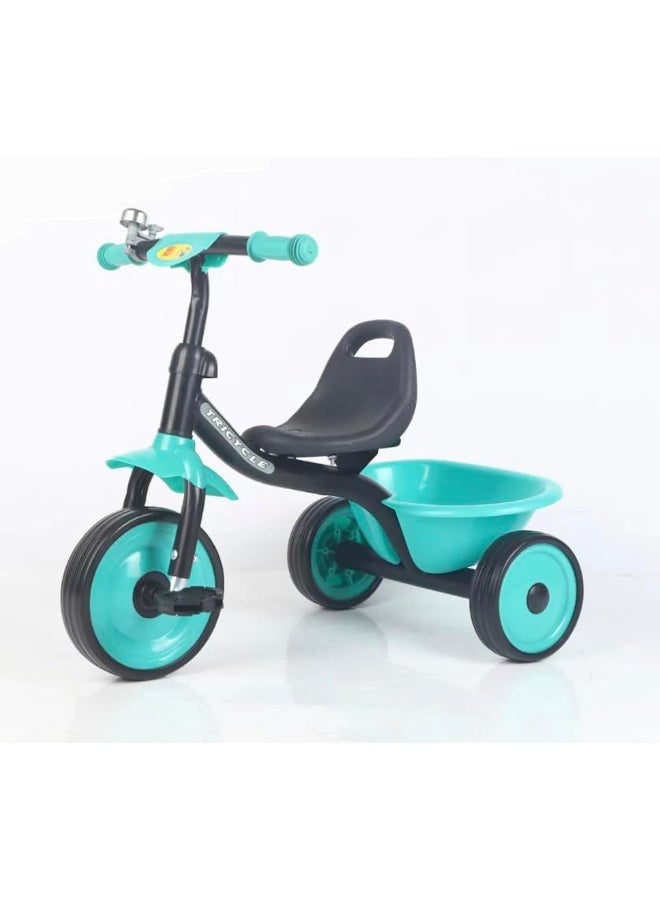 Lightweight Kids Tricycle With Basket In The Back - Boy Color