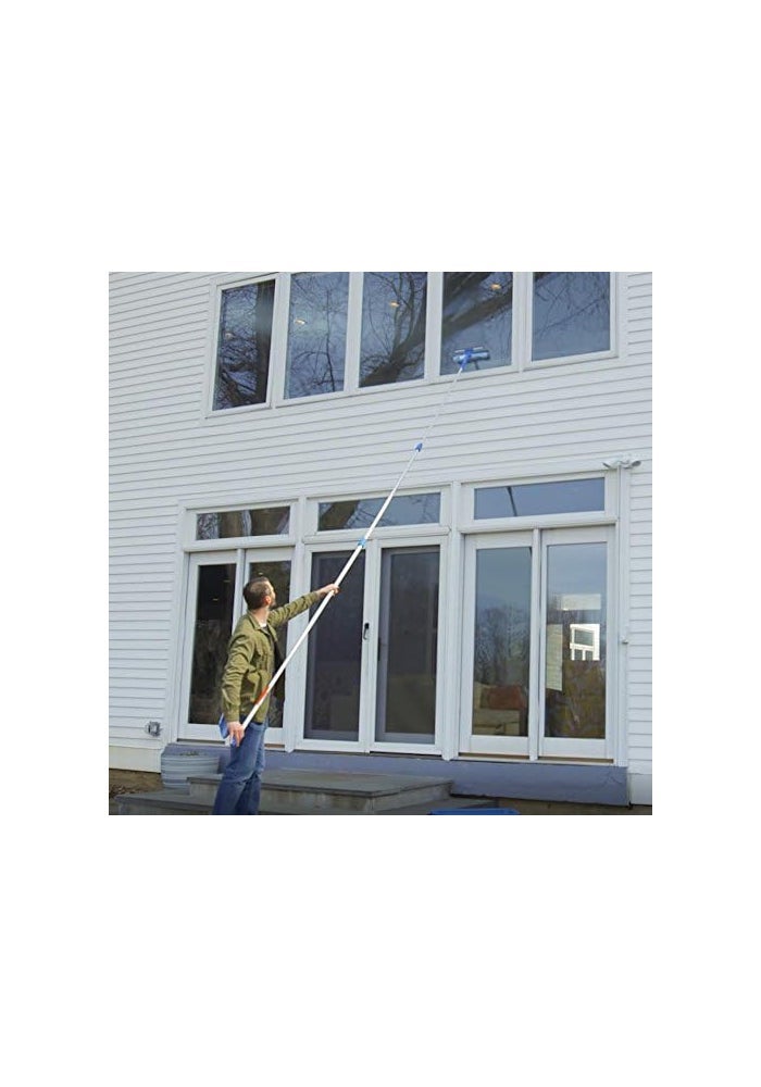 Unger Professional Microfiber Window Combi: 2-in-1 Squeegee and Window Scrubber, 14-Inch - Image 5