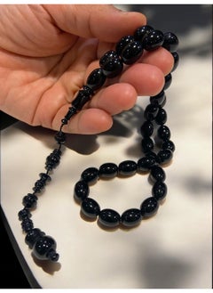 just naturals German Faturan Prayer Beads For Men 33 Beads Size 8.8mm x 11.5mm  - Image 2