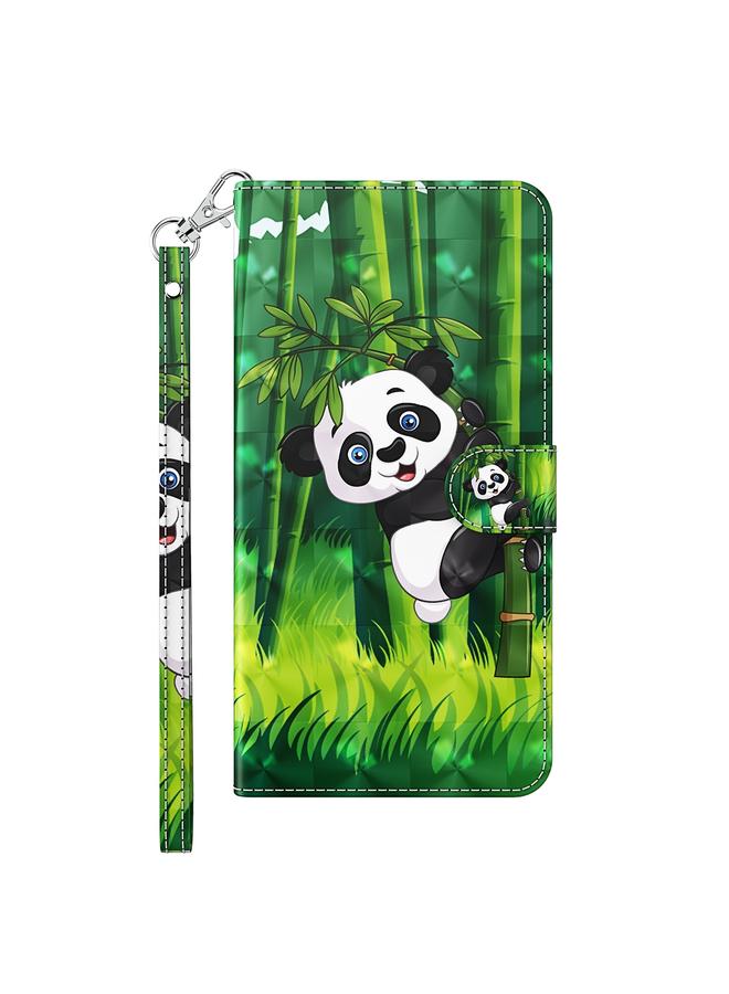 S-TOP Case For Motorola Moto G62 3D Painting Pattern TPU + PU Leather Phone Case - Image 2