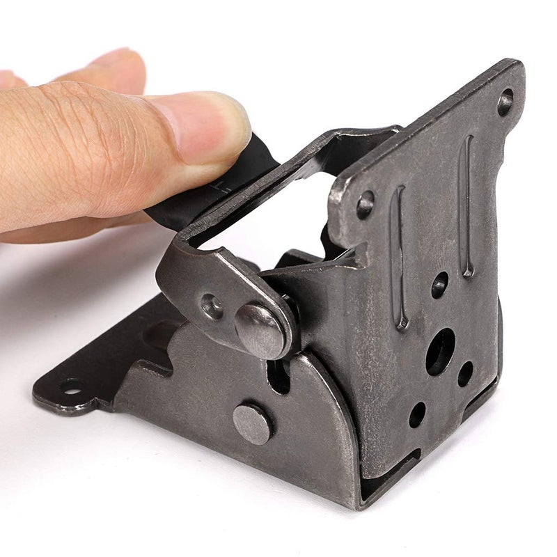 Skelang 2-Pack Folding Brackets, Lock Extension Hinge, Foldable Leg Brackets Hardware for Table, Workbench, Platform - Image 4