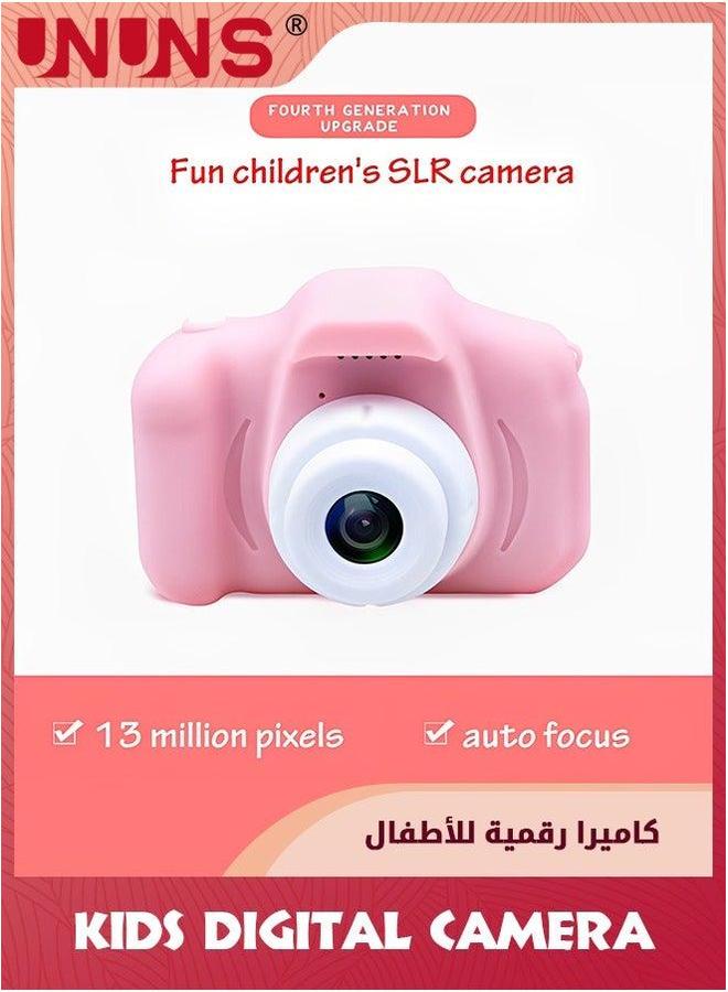 UNUNS Kids Digital Camera,Mini Rechargeable Children Camera,HD Video Recording,Selfie Camera With 32gb Sd Card,Card Reader,Kids Electronic Toys,Birthday Gifts For Girls Boys 3-12,Pink - Image 4
