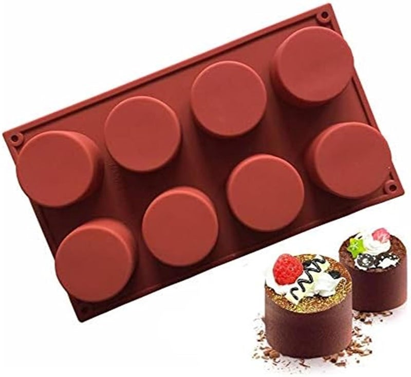 hpk Silicone Baking Mould 8 Cavity Red - Image 3