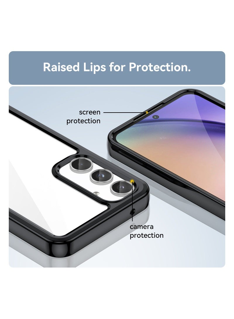 Phone case for Samsung Galaxy A55 Clear Back Soft TPU Shockproof Bumper Protection Cover  - Image 5