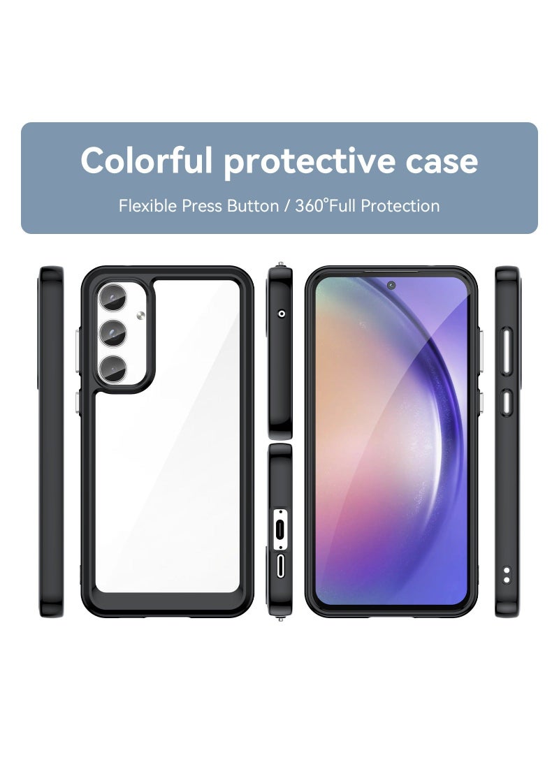 Phone case for Samsung Galaxy A55 Clear Back Soft TPU Shockproof Bumper Protection Cover  - Image 2