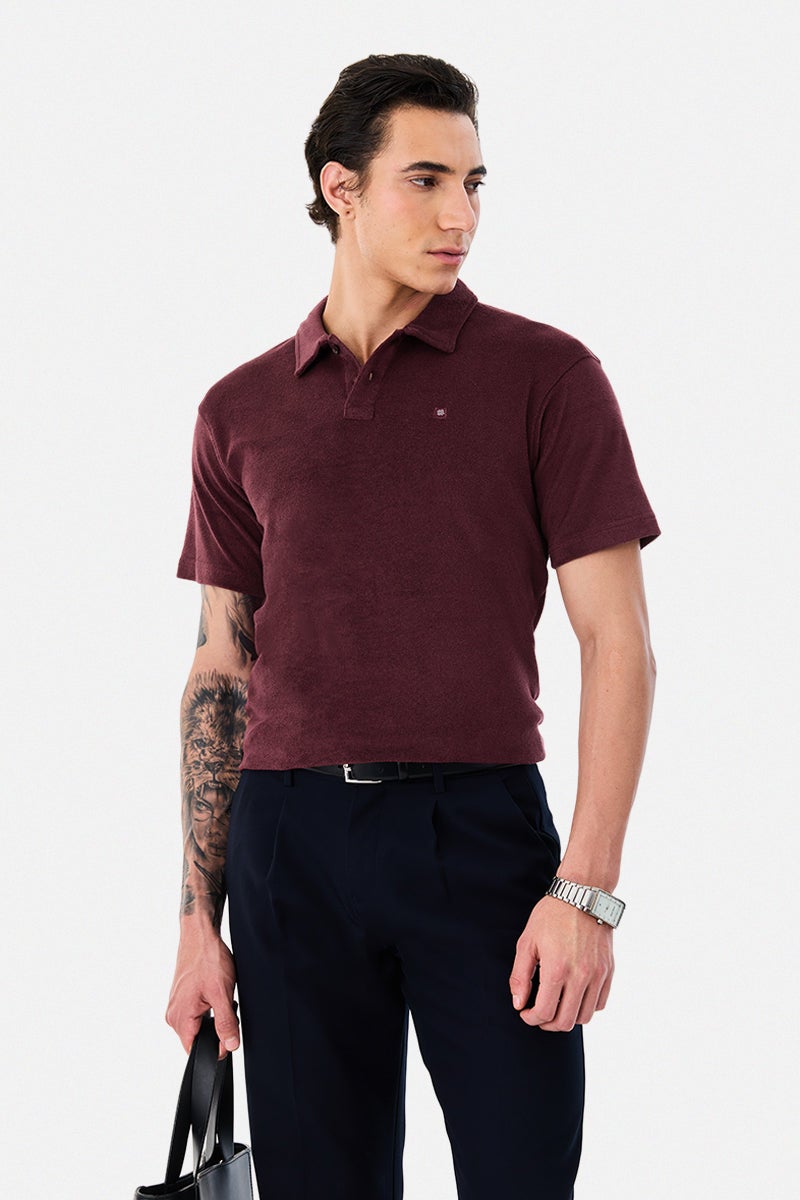 SNITCH Cotton Blend Polo Regular Fit T-Shirt - Image 1