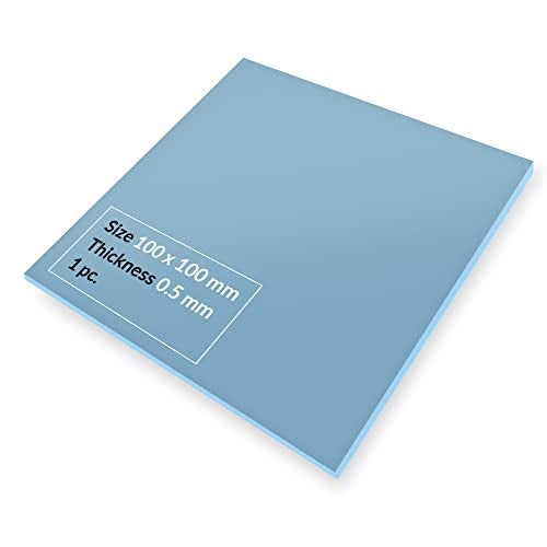 ARCTIC TP-3: Premium Performance Thermal Pad, 100 x 100 x 0.5 mm (Stackable to 2.0 mm Without Performance Loss), 1 Piece - High Performance, Particularly Soft, Ideal Gap Filler, Bridging Gaps - Image 1