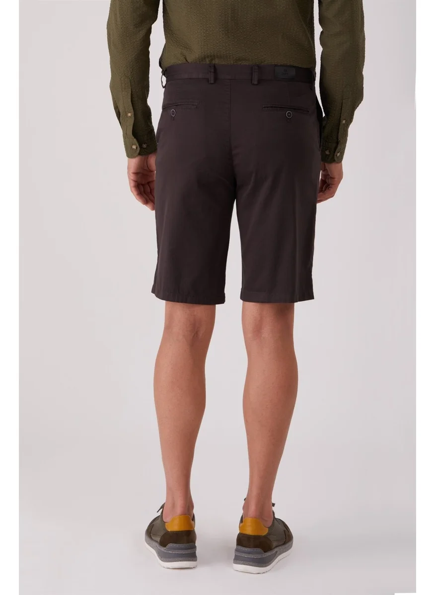 Dufy Dark Gray Men's Regular Fit Short
