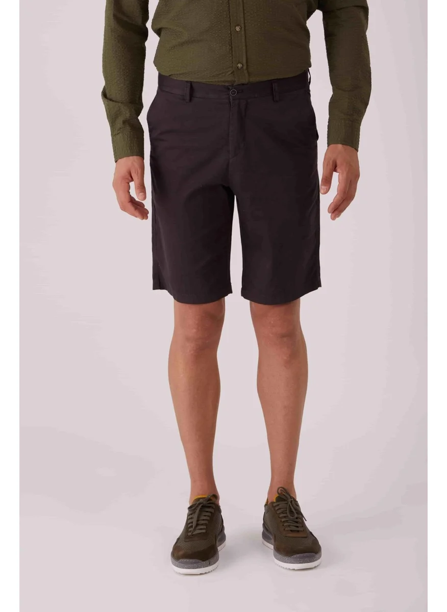 Dufy Dark Gray Men's Regular Fit Short