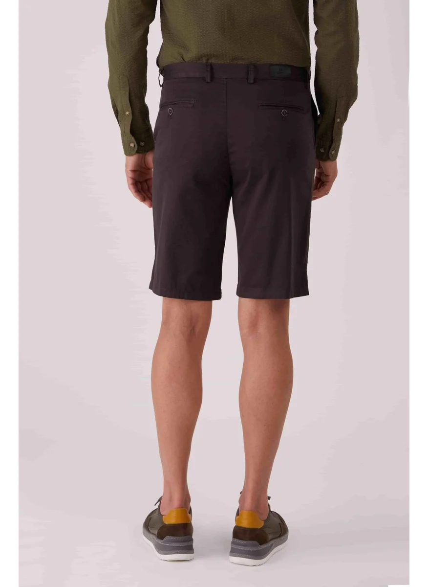 Dufy Dark Gray Men's Regular Fit Short