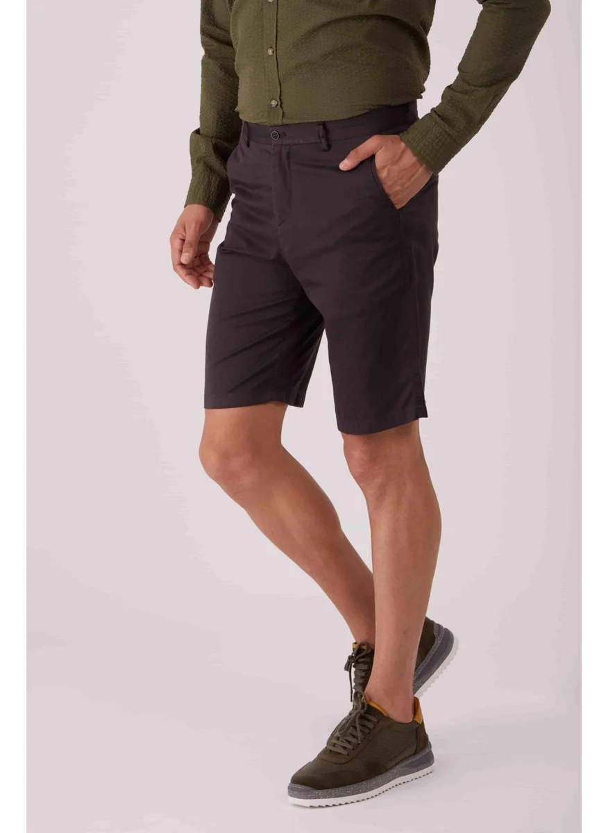 Dufy Dark Gray Men's Regular Fit Short
