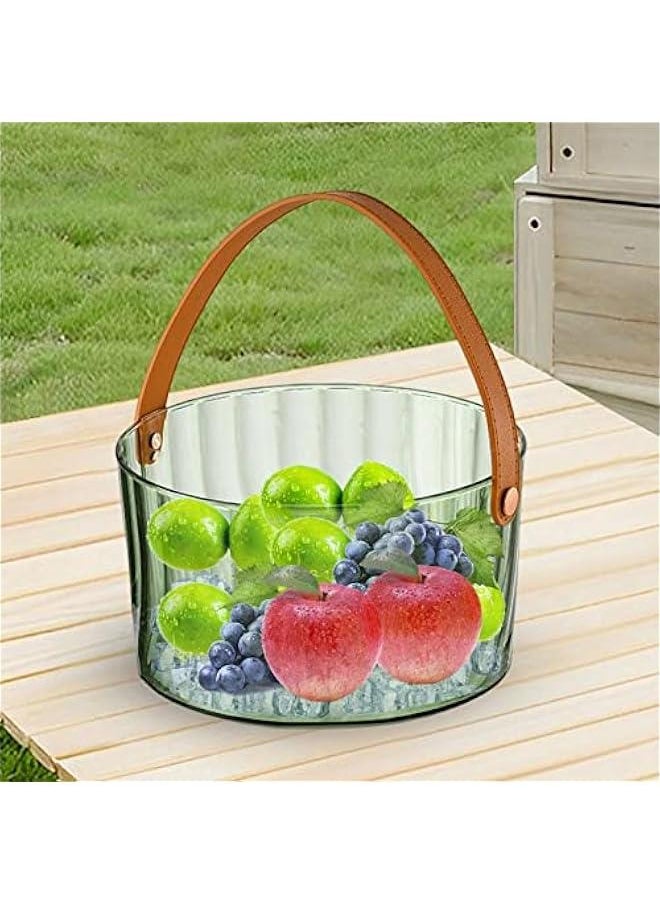 Generic Ice Bucket, Beverage Chilling Tub, Multipurpose Easy to Carry, Chiller Fruit Ice Container, Beverage cooling Bucket for Champagne Bottles Hotel, Green  - Image 2