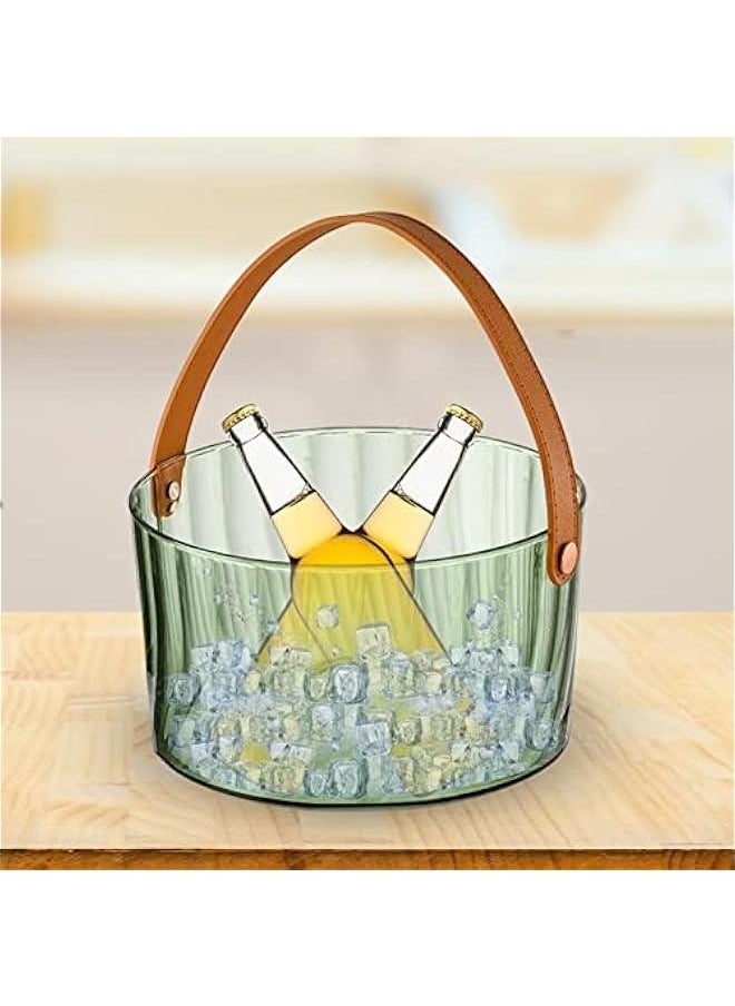 Generic Ice Bucket, Beverage Chilling Tub, Multipurpose Easy to Carry, Chiller Fruit Ice Container, Beverage cooling Bucket for Champagne Bottles Hotel, Green  - Image 4