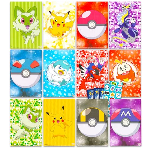 Nintendo Mini Pokemon Posters - Pokemon Poster Set Bundle Includes 12 Mini Pokemon Room Decor Posters (4" x 6"), Stickers, More | Pokemon Decorations - Image 1