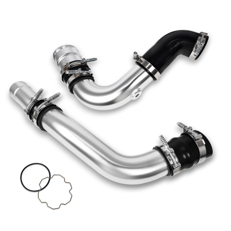 Autoptzxd Max Flow Hot & Cold Side Intercooler Pipe Boot Kit for 2011-2016 Ford 6.7L Powerstroke Diesel Compatible with F-250 F-350 F-450 Super Duty - Image 1
