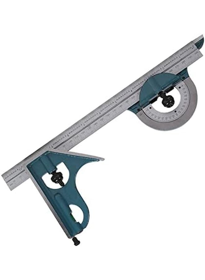 Stainless Steel Universal Bevel Angle Combination Square Protractor Ruler Set 180 Degree - Image 3
