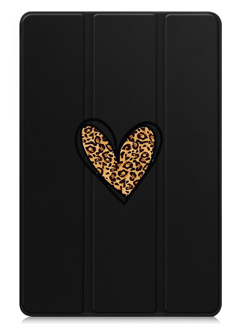 Theodor Protective Flip Case For Apple iPad Air 11 (2024) With Trifold Stand Auto Wake Sleep Shockproof Cover leopard Print - Image 1