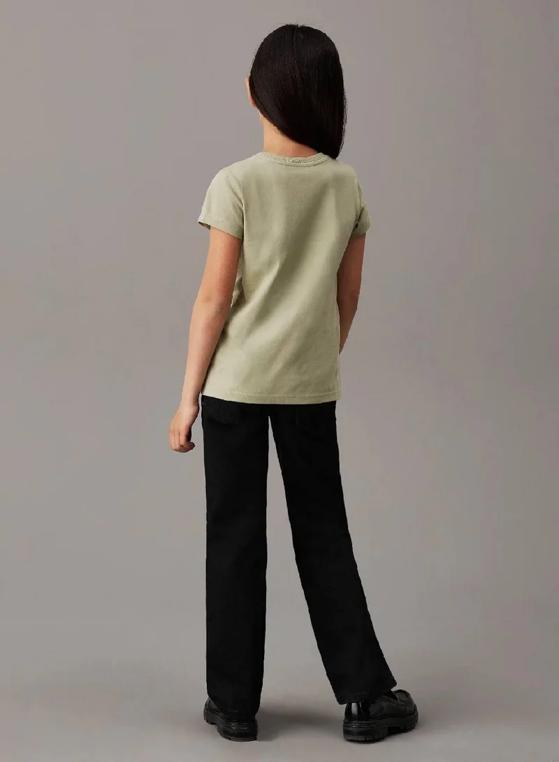 كالفن كلاين جينز طقم تيشرتات سليم مكون من قطعتين