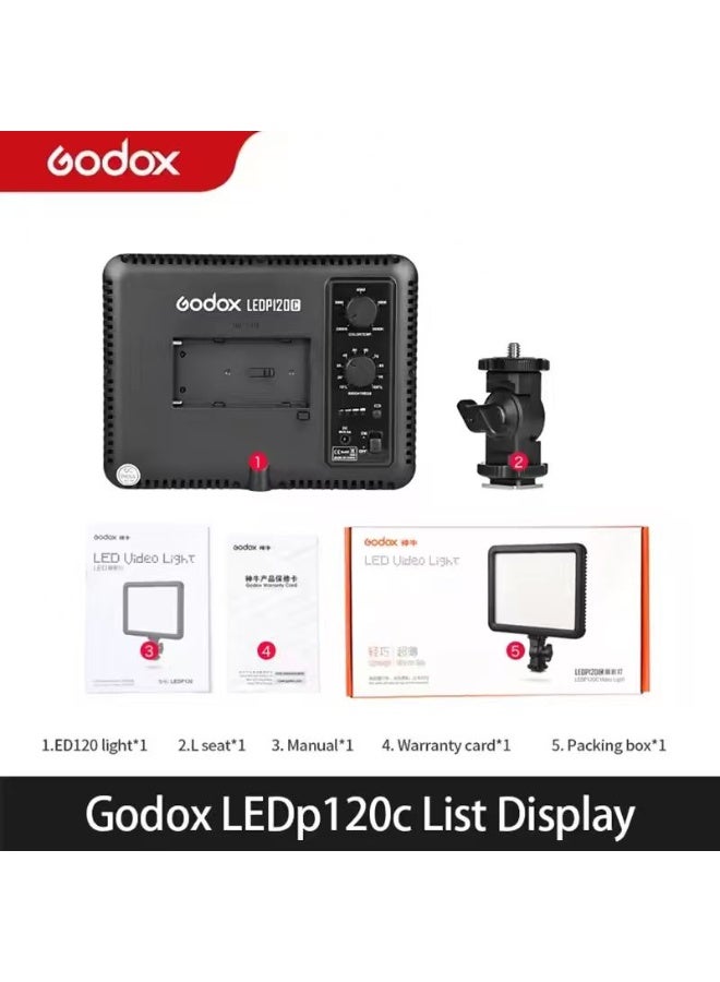 Godox P120C LED Video Light Panel 12W Bi-Color 3300K-5600K Portable Studio Continuous Light for Camera DV  Camcorder - Image 2