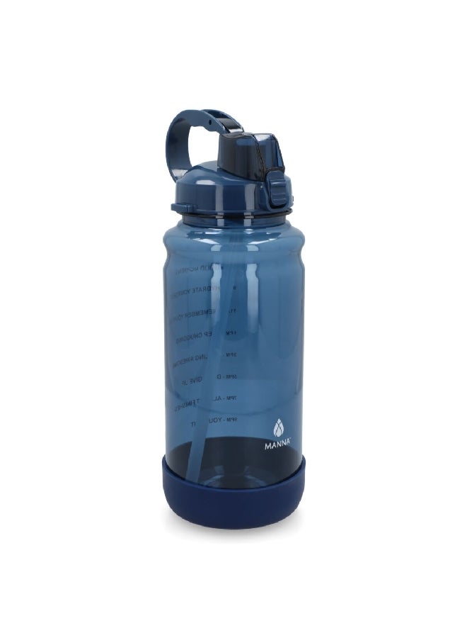 MANNA Pilot Lightweight Fitness Gym Outdoor Sports Water Bottle Blue 74 oz AC44439  - Image 2