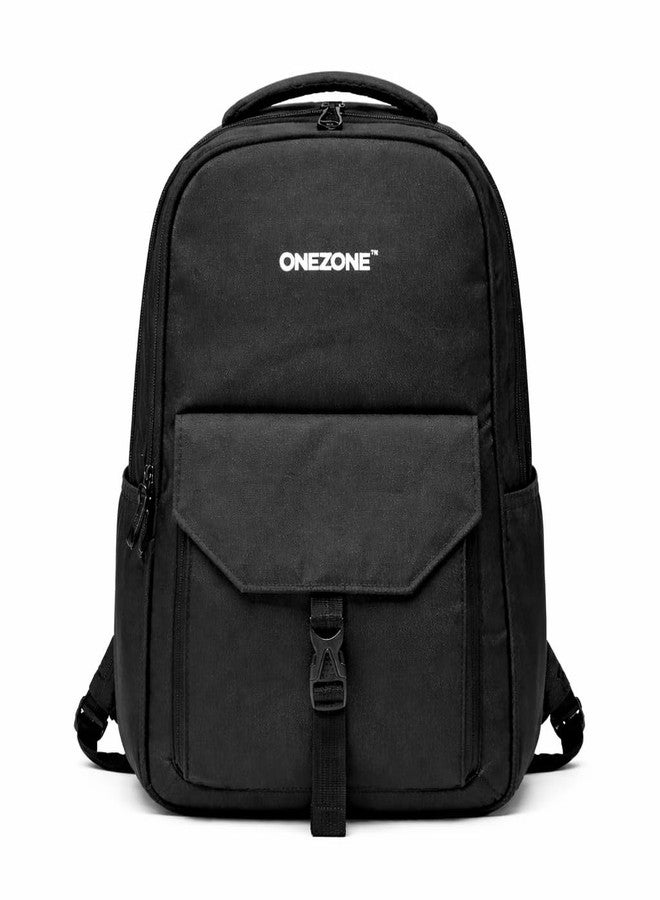 ONEZONE Waterproof Laptop Backpack - Travel, College & Work Bag for Men, Durable Water-Resistant Carry-On (Black) - Image 1