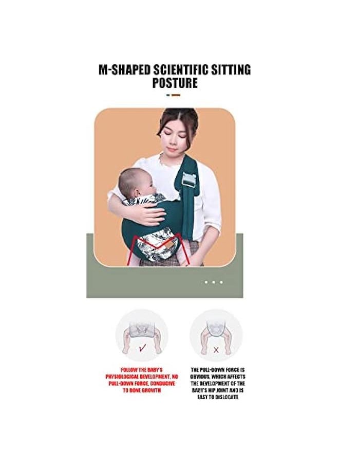 Gonice Baby Carrier Multifunctional Portable Baby Sling Baby Ergonomic Adjustable Cotton Shoulder Carrier for Easy Wearing Carrying of Newborn, Infant Toddler and Ideal for Baby  - Image 3