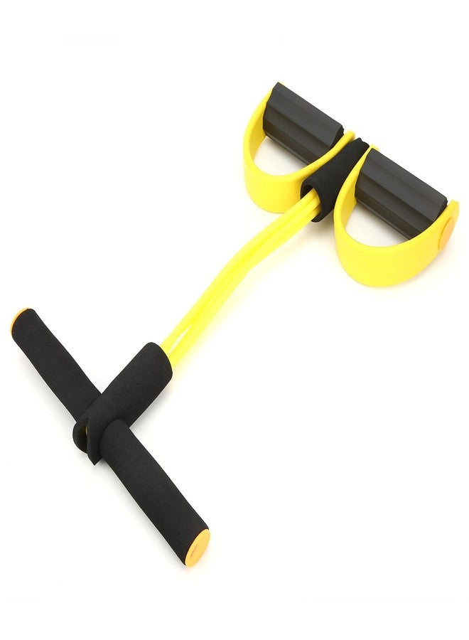 Topyond Multifunctional Tension Rope, Resistance Band with Foot Pedal, 2 Tubes Elastic Yoga Pedal Puller Resistance Band for for Abdomen/Waist/Arm/Leg Stretching Slimming Training - Image 2