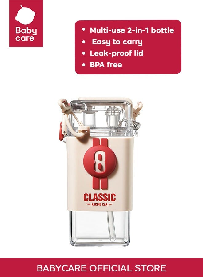 Classic Brands Babycare - 2-in-1 Clear Water Bottle for Kids – 500ml Leak-Proof & Portable Design - Image 1