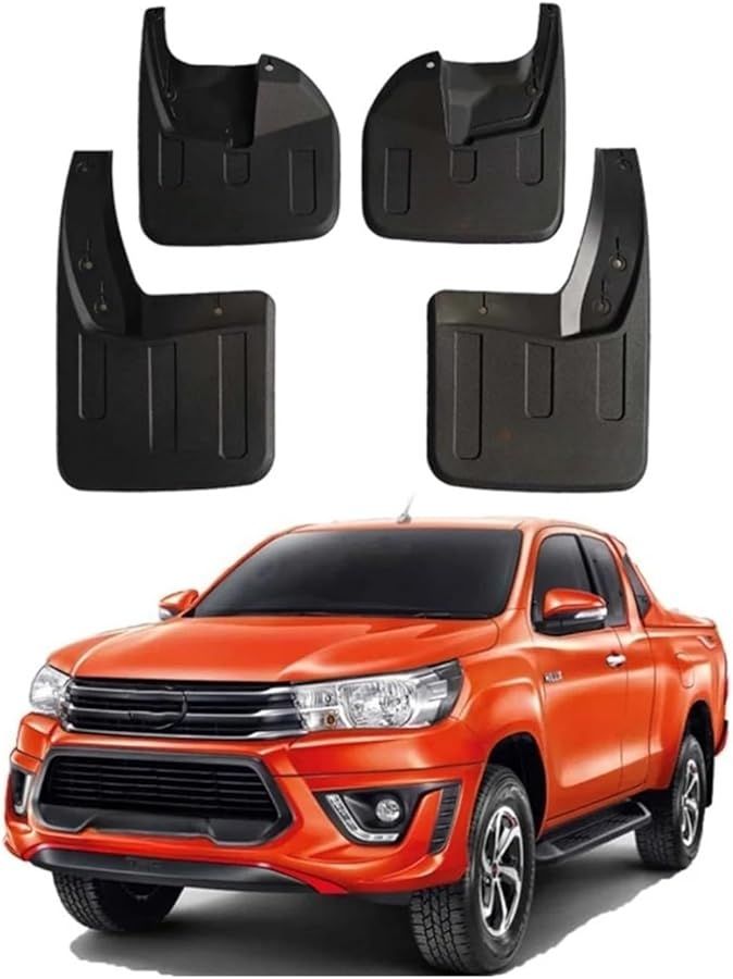 TRD Mud Flaps Front Rear Set 4PCS For Toyota Hilux Revo 2016 2023 - Image 3
