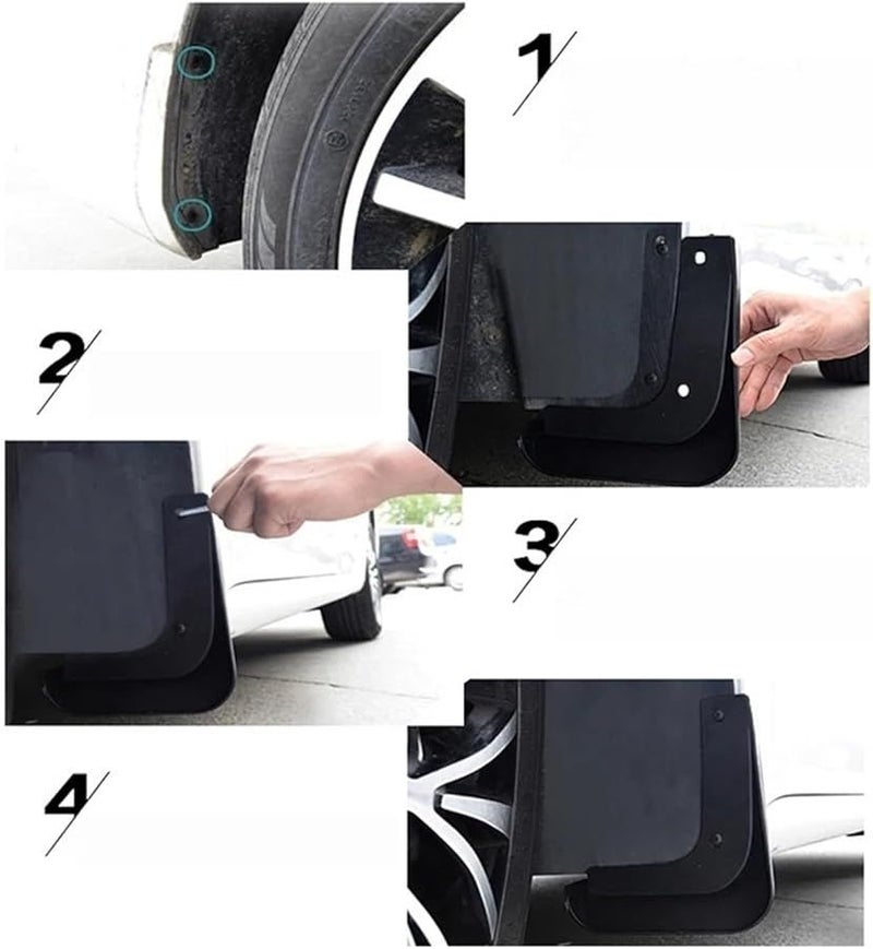 TRD Mud Flaps Front Rear Set 4PCS For Toyota Hilux Revo 2016 2023 - Image 4