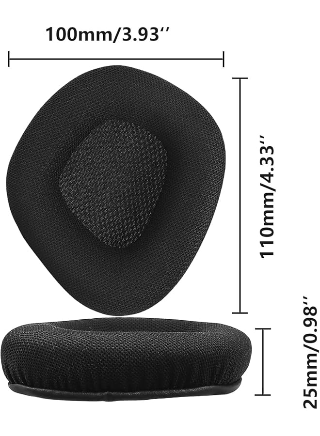 إيروريكس وسائد أذن من إسفنج الذاكرة وقماش شبكي متوافقة مع سماعات الرأس Corsair Void Void Pro Void Pro Rgb Void Elite Void Elite Rgb وسائد أذن بديلة قطع غيار قماشية - Image 5