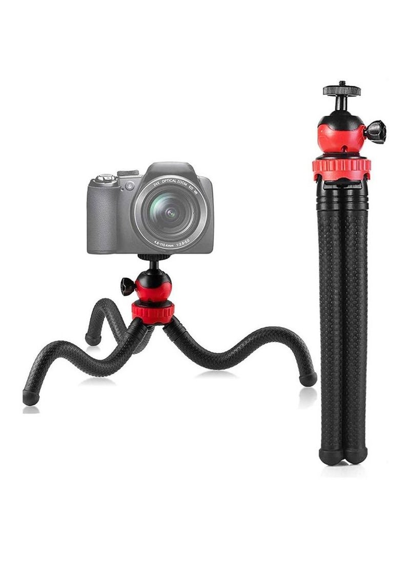 Generic - Flexible Tripod Action Camera Stand for Gopro Hero 9 /8/7/6/5/AKASO/SJCAM/YI/DJI Osmo Action/DSLR Canon Nikon Sony Camera 3 in1 Flexible Tripod with Adapter and Long Screw - Image 1