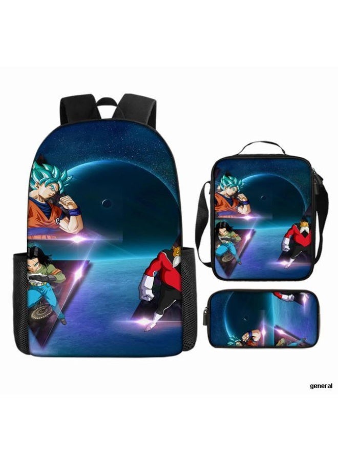 عام حقيبة الظهر المطبوعة الشائعة - مجموعة حقيبة الظهر المكونة من ثلاث قطع (يمكن استخدامها للطلاب والأطفال والأصدقاء للنزهات وتسلق الجبال وما إلى ذلك) - 81 - Image 1