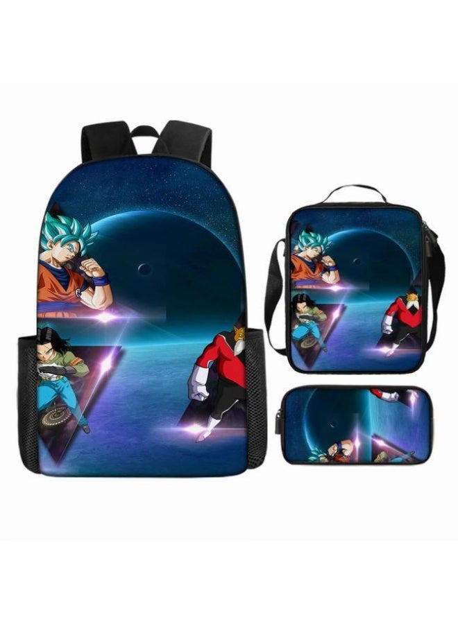 عام حقيبة الظهر المطبوعة الشائعة - مجموعة حقيبة الظهر المكونة من ثلاث قطع (يمكن استخدامها للطلاب والأطفال والأصدقاء للنزهات وتسلق الجبال وما إلى ذلك) - 81 - Image 4