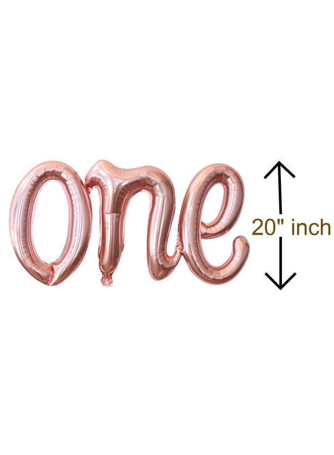 TOYXE Ist Number Balloon With One Cursive Letter With Confetti And Latex Balloons Rose Gold, 1 Piece - Image 2