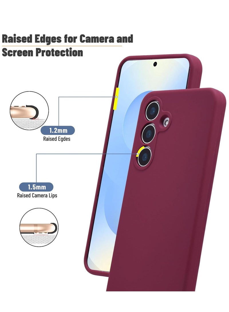 BORTONY Samsung Galaxy S25 Case Cover Silicone Soft Gel Rubber Case with 2-Pack Screen Protector 9H Hardness HD Clear Glass for Samsung Galaxy S25 6.2-inch - Image 3