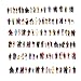 CWBPING 100pcs 187 HO Scale Standing Scenery Passengers Model Train Park Street People Figure Model Building Kit - Image 3
