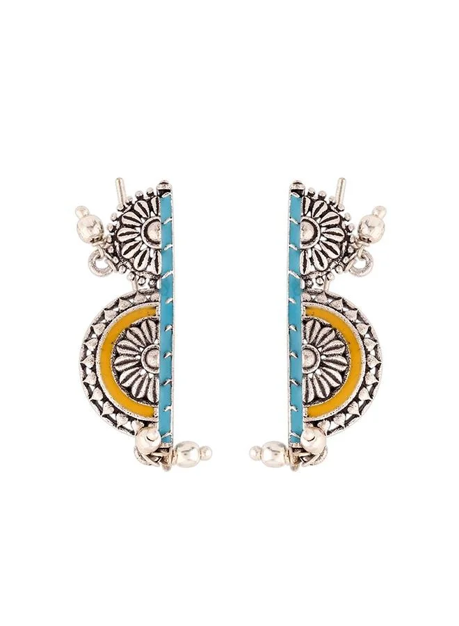 VOYLLA Gwalior Half Circles Layered Earrings