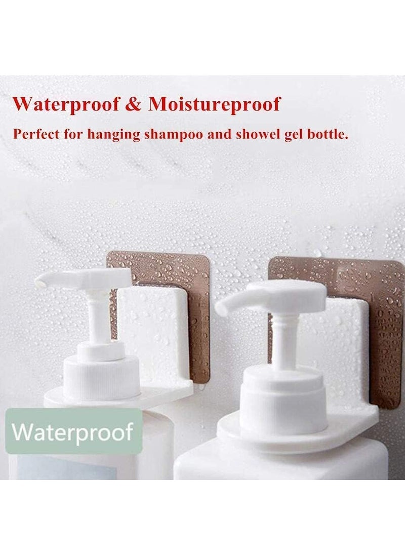 Pamidhar Pamidhar SelfAdhesive Plastic Bottle Storage Holder Hanger Bathroom Shower Gel Shampoo Liquid Hand Wash Sanitizer Bottle Hanging Hook with Sticker Multicolor Pack of 2  - Image 5