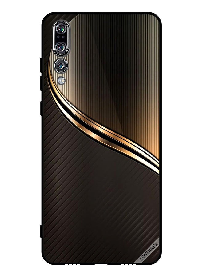 Covernex Protective Case Cover For Huawei P20 Pro Dark Golden Steal Pattern - Image 1