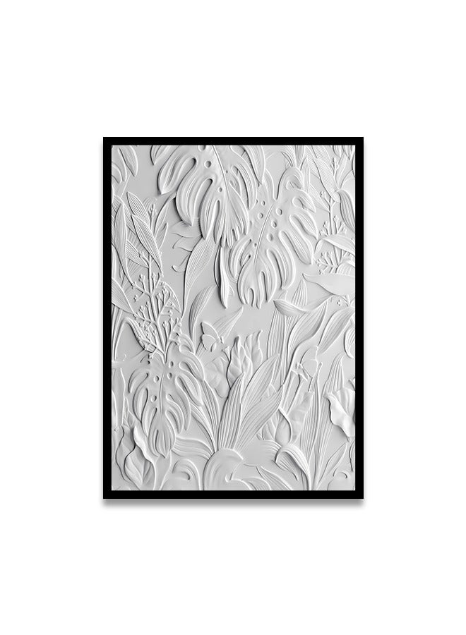 ماركتنا لوحة جدارية قماشية فنية لتزيين الحائط بتصميم تجريدي مع برواز اسود مجوف مقاس 120x80سم قطعة واحدة - Image 2