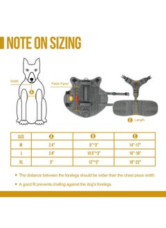 OneTigris OneTigris Large Tactical Dog Harness, No Pulling Adjustable Dog Vest Harness, Heavy Duty Dog Harness with Handle, Large Hook and Loop Panels for Patch(Grey,S)  - Image 4