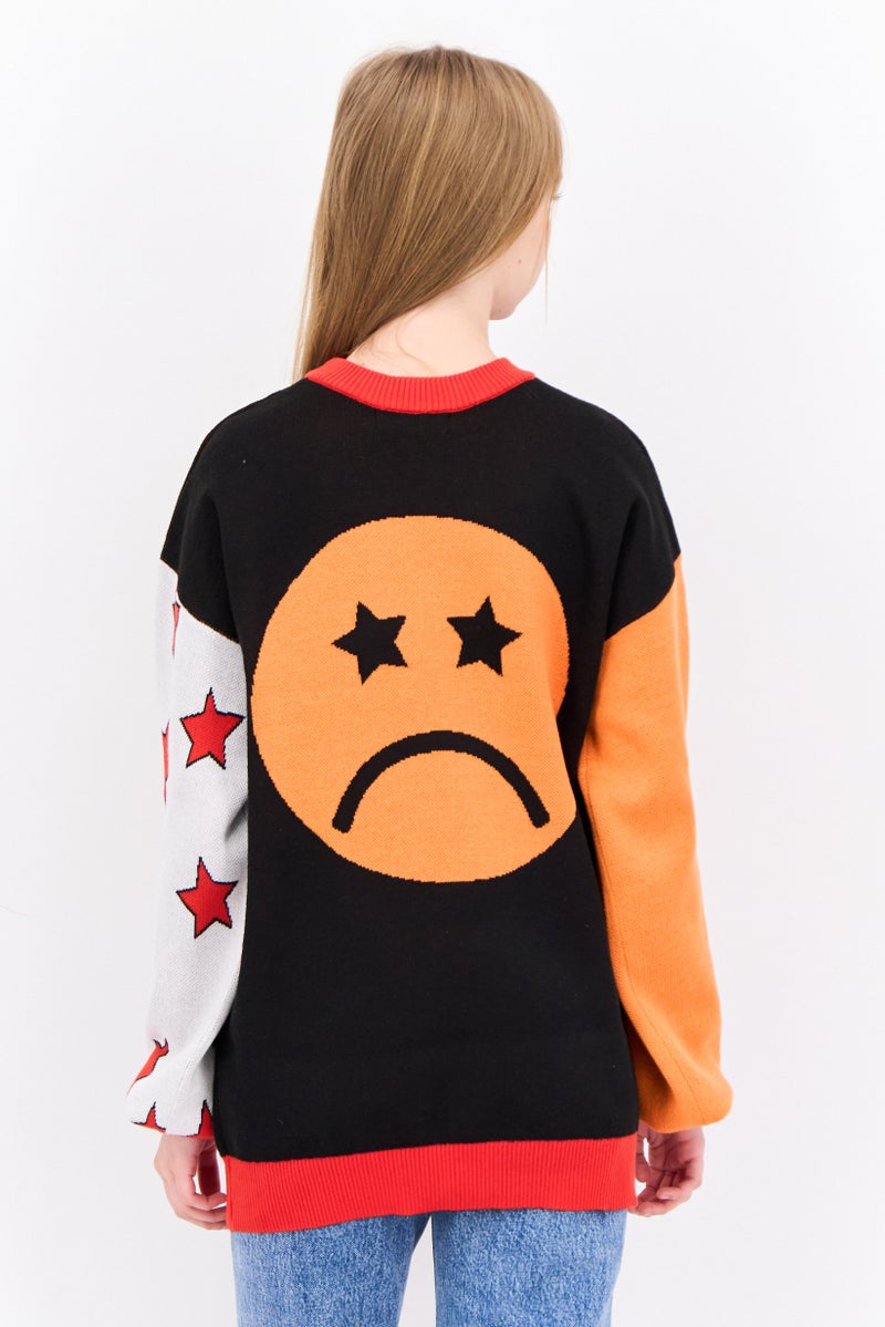 Labelrail x Sophia Hadjipanteli Women Crew Neck Colorblock Sweatshirt, Multicolor - Image 3