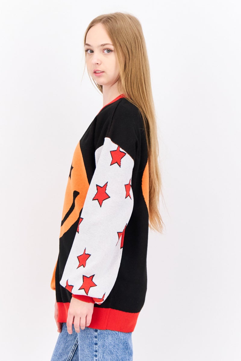 Labelrail x Sophia Hadjipanteli Women Crew Neck Colorblock Sweatshirt, Multicolor - Image 2