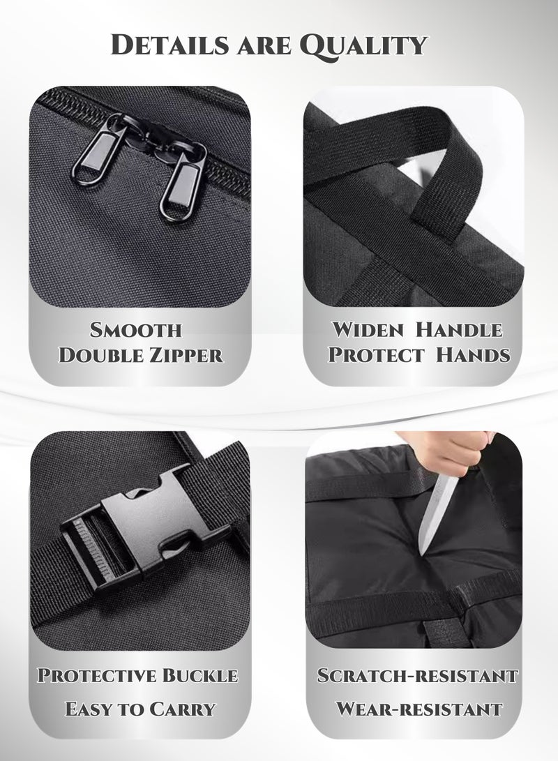 حقيبة تخزين أقمشة أكسفورد شديدة التحمل سعة 120 لترا ، مقاومة للماء ، حقيبة تخزين ، حقائب نقل ،كيس سفر، سميكة للغاية مع مقابض قوية ، سعة كبيرة 50 كجم للسفر ، نقل المنزل وتخزين الملابس ، الأمتعة المسجلة - Image 5