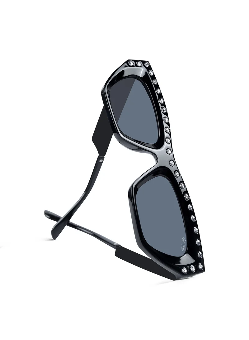Woggles Red Pappy Vivara Silver Cateye Sunglasses